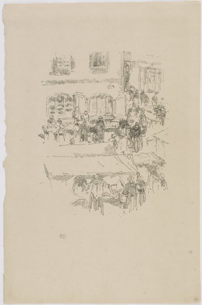 The Market-place, Vitre, 1893 by James Abbott McNeill Whistler